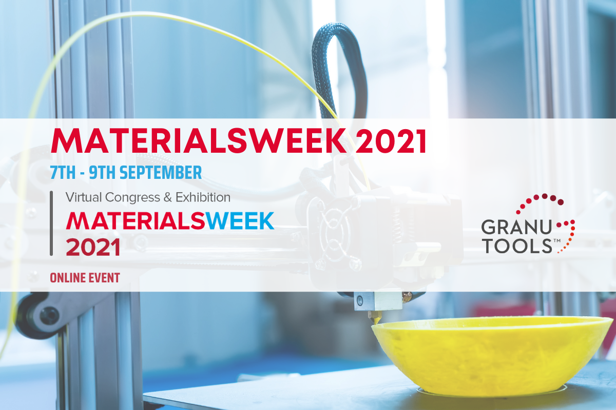 granutools banner of MaterialsWeek 2021 engineering congress on September 7-9
